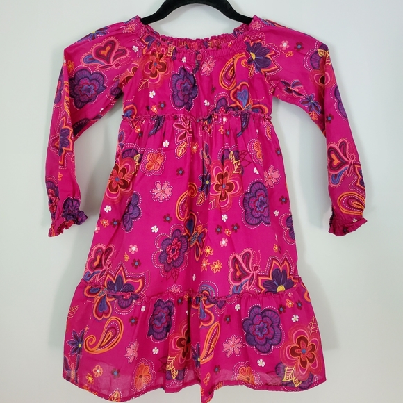 LANDS' END Girls Floral Dress - Picture 4 of 7